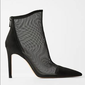 COPY - Zara mesh pointed toe bootie